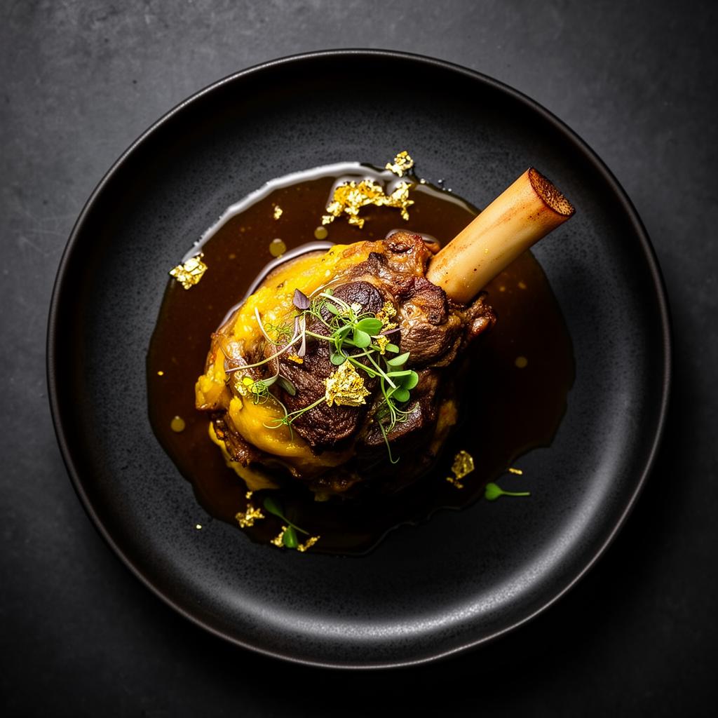 Saffron Braised Lamb Shank